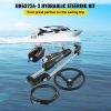VEVOR Hydraulic Outboard Steering Kit 300HP, Hydraulic Steering Kit Helm Pump,Hydraulic Boat Steering Kit with 22 Feet Hydraulic Steering Hose for Boa